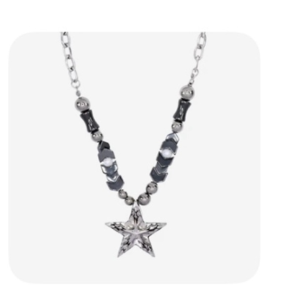 Silver Star Pendant Necklace